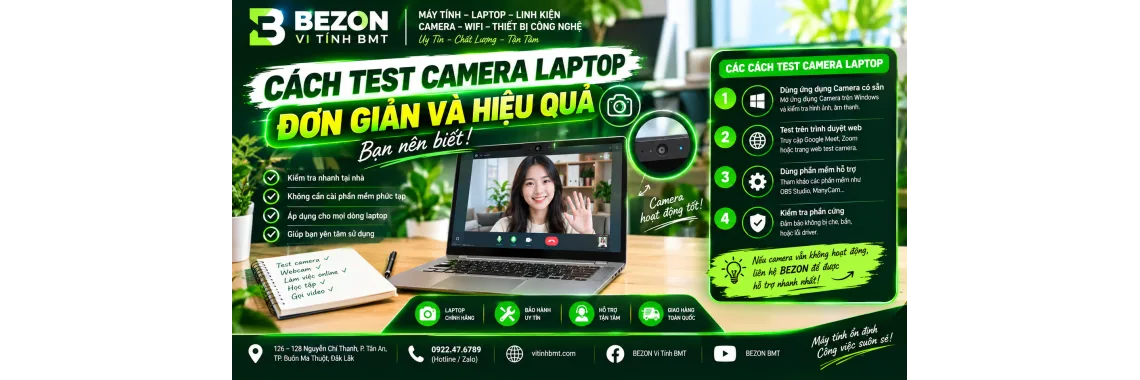 Cách Test Camera Laptop Đơn Giản Và Hiệu Quả Bạn Nên Biết