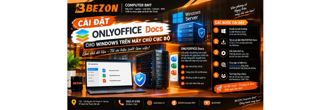 Cài đặt ONLYOFFICE Docs cho Windows trên máy chủ cục bộ