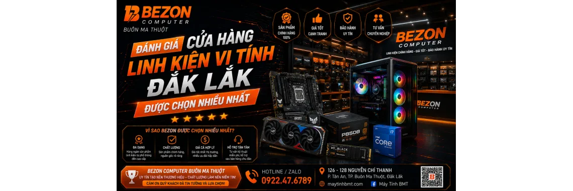 Đánh Giá Cửa Hàng Linh Kiện Vi Tính Đắk Lắk Được Chọn Nhiều Nhất