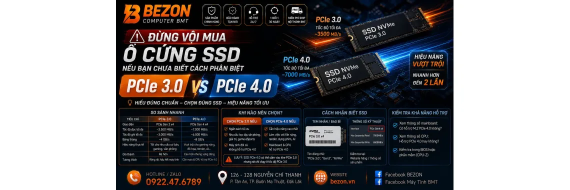 Đừng vội mua ổ cứng SSD nếu bạn chưa biết cách phân biệt chuẩn PCIe 3.0 và 4.0