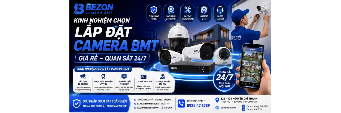 Kinh Nghiệm Chọn Lắp Đặt Camera BMT Giá Rẻ, Quan Sát 24/7