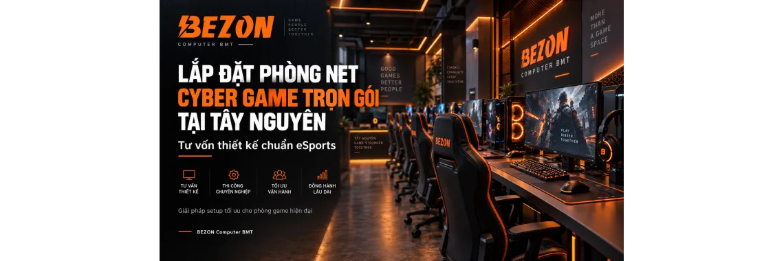 Lắp Đặt Phòng Net, Cyber Game Trọn Gói Tại Tây Nguyên: Tư Vấn Thiết Kế Chuẩn eSports