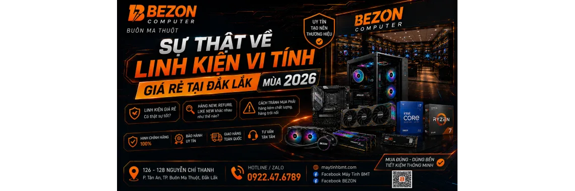 Sự Thật Về Linh Kiện Vi Tính Giá Rẻ Tại Đắk Lắk Mùa 2026