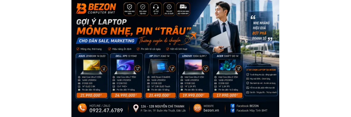 Tổng hợp các mẫu Laptop ASUS Vivobook mỏng nhẹ, màn hình đẹp cho Creator