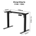 Bàn nâng hạ Manson SmartDesk 1m4 | Khung đen, Mặt đen - 4