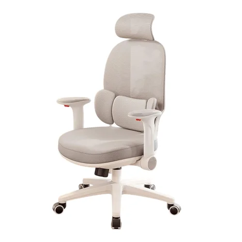 Ghế công thái học MANSON E3 Lite | Xám, 100kg, Chân xoay, Lưng lưới