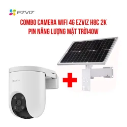 Combo camera 4G EZVIZ H8C 2K + Pin NLMT 40W