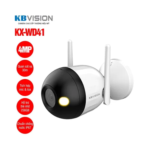 Camera Wifi Full Color 4MP KBVISION KX-WD41