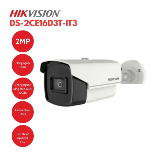Camera HDTVI 2MP HIKVISION DS-2CE16D3T-IT3