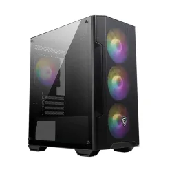 Thùng máy MSI MAG FORGE M100A | Đen, kèm sẵn 4 Fan RGB