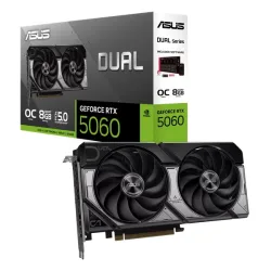 Card màn hình ASUS Dual GeForce RTX 5060 8GB GDDR7 OC Edition - A (DUAL-RTX5060-O8G-A) | 3840 CUDA, PCIe 5.0 - Bezon Buôn Ma Thuột