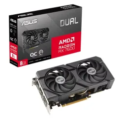 Card màn hình AMD Radeon RX 7600 ASUS Dual EVO OC | 8GB GDDR6, 2048 SP, 550W - Bezon Buôn Ma Thuột