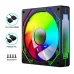 Quạt tản nhiệt PC Coolmoon F3 | Fan lẻ 120mm, ARGB, Đen - 5