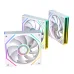 Quạt tản nhiệt PC Leopard Prism 4RS Ultra | Fan lẻ 120mm, ARGB, Gió ngược, Trắng - 4