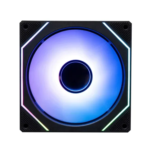 Quạt tản nhiệt PC Leopard Prism 4Max | Fan lẻ 120mm, ARGB, Gió ngược, Đen