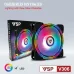 Quạt tản nhiệt PC VSP V308B | Fan lẻ 120mm, RGB, Trắng - 1