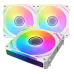 Quạt tản nhiệt PC Xigmatek Starlink Ultra Artic | Kit 3 fan 120mm, ARGB, Trắng - 1
