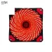 Quạt tản nhiệt PC XYCP 12 | Fan lẻ 120mm, Led Đỏ, Đen - 3