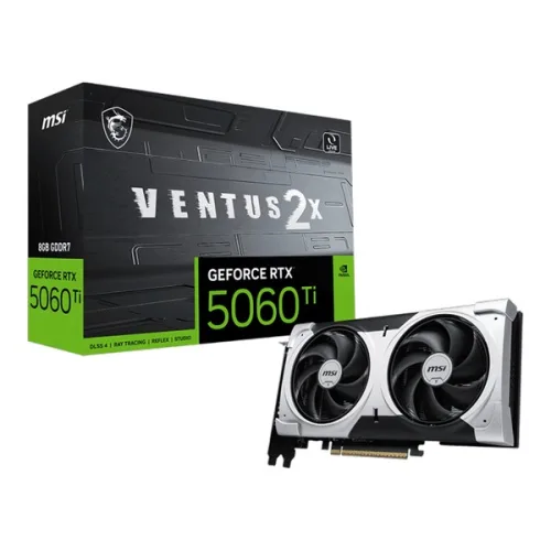 Card màn hình NVIDIA GeForce RTX 5060 Ti MSI VENTUS 2X PLUS | 8GB GDDR7, 4608 CUDA, 600W