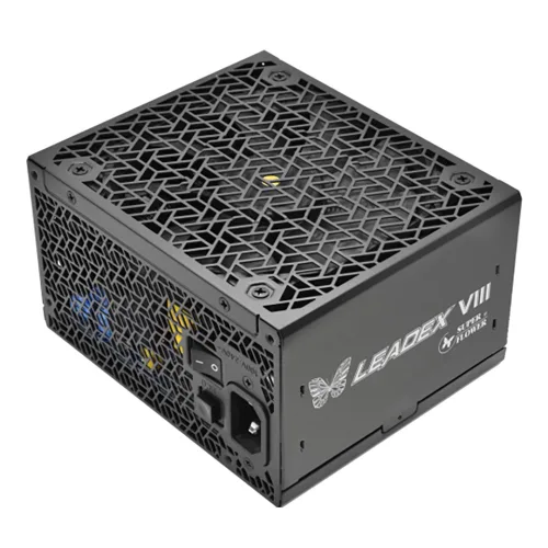 Nguồn Super Flower LEADEX VIII Platinum PRO 1200W ATX 3.1 PCIe 5.1 SF-1200F14SP(T)-WH | Fully Modular, Trắng