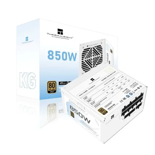 Nguồn máy tính Thermalright KG-850-W 80 Plus Gold Pcie5.1 - Trắng | Full Modular, ATX