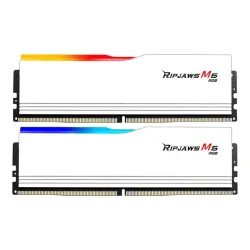RAM PC G.SKILL Ripjaws M5 32GB RGB DDR5 White | (2x16GB), 5200MHz, Intel/AMD F5-5200J4040A16GX2-RM5RW - Bezon Buôn Ma Thuột