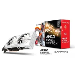 Card màn hình AMD Radeon RX 9060 XT SAPPHIRE PURE Gaming OC | 16GB GDDR6, 2048 SP, 550W - Bezon Buôn Ma Thuột