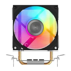 Tản nhiệt khí SAMA X20 LED RGB | 2 Heatpipe Φ6mm, PWM 92mm - Bezon Buôn Ma Thuột