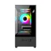 Thùng máy EDRA ECS1303H | M-ATX/ITX, Kính cường lực, Hỗ trợ 5 fan 120mm, Đen - 2