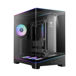 Thùng máy Gamdias Atlas P6 CG (Kèm sẵn 4 Fan ARGB) | F-ATX, Mid Tower, Kính cường lực, Đen - Bezon Buôn Ma Thuột