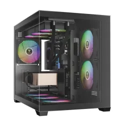 Thùng máy Gamdias GC10M V2 ARGB M-ATX (Kèm Sẵn 3F ARGB) - Đen - Bezon Buôn Ma Thuột