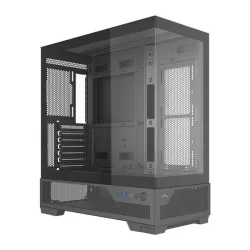 Thùng máy hồ cá SAMA V43E (Chưa kèm Fan) | F-ATX, Mặt kính, Đen - Bezon Buôn Ma Thuột