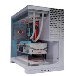 Thùng máy Leopard AX-1 ATX (Không Kèm Fan) - Trắng - Bezon Buôn Ma Thuột