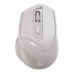 Chuột văn phòng INPHIC DR6 Chính Hãng | Wireless, Bluetooth, 2400 DPI, 84g, Trắng Xám - Bezon Buôn Ma Thuột