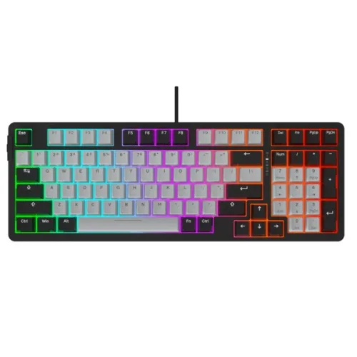 Bàn phím cơ quang DareU EK98X Black Grey | 98 phím, Blue Optical Switch, Multi-LED, USB