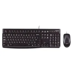 Combo phím chuột văn phòng Logitech MK120 | Có dây, Fullsize, Black - Bezon Buôn Ma Thuột