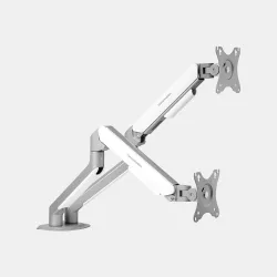 Giá treo màn hình đôi Human Motion T6 Pro Dual 2025 - Trắng | 17 - 32 inch - Bezon Buôn Ma Thuột