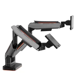 Giá treo màn hình đôi Human Motion T9 Pro II Dual - Xám | 23 - 43 inch - Bezon Buôn Ma Thuột