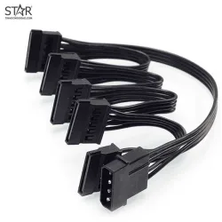 Cáp Chia Nguồn Ổ Cứng HDD-SSD (Từ 4-Pin ra 5 Sata) - Bezon Buôn Ma Thuột