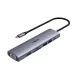 Bộ chuyển đổi đa cổng USB-C RAPOO (XD71) | USB-C to HDMI 4K 60Hz, 2 x USB-A 3.0, RJ45, SD/TF Card, PD - 5