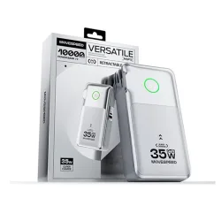 Củ sạc kiêm sạc dự phòng 3-in-1 Movespeed MSP13 | 35W, 10000mAh, Bạc - Bezon Buôn Ma Thuột
