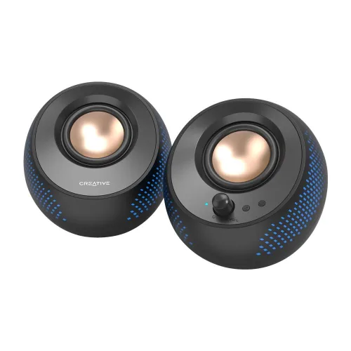 Loa Creative Pebble X | Bluetooth, RGB, Đen (51MF1715AA000)