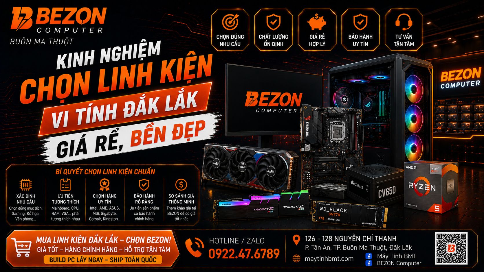 Kinh Nghiệm Chọn Linh Kiện Vi Tính Đắk Lắk Giá Rẻ, Bền Đẹp