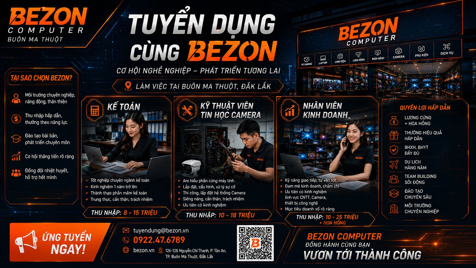 Tuyển Dụng Kế Toán – Kỹ Thuật Viên Tin Học Camera – Nhân Viên Kinh Doanh Tại Đắk Lắk: Kinh Nghiệm Kỹ Thuật Tránh Mất Tiền Oan