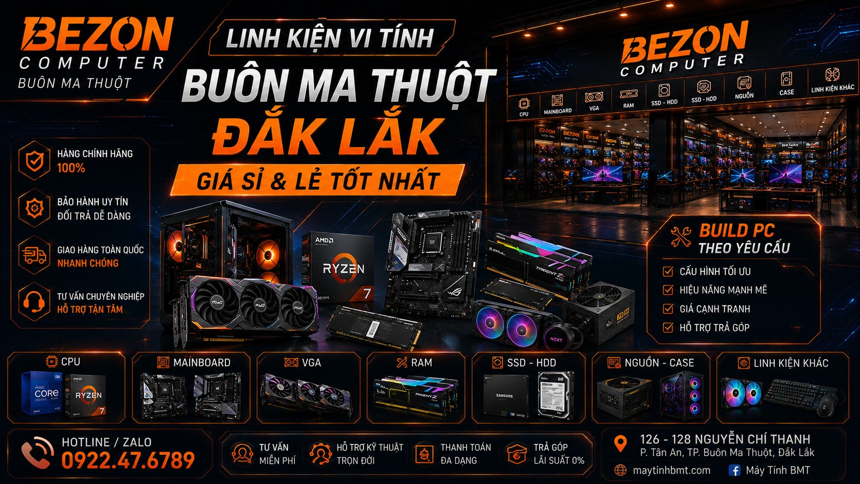 Linh kiện vi tính tại Buôn Ma Thuột gồm những gì?