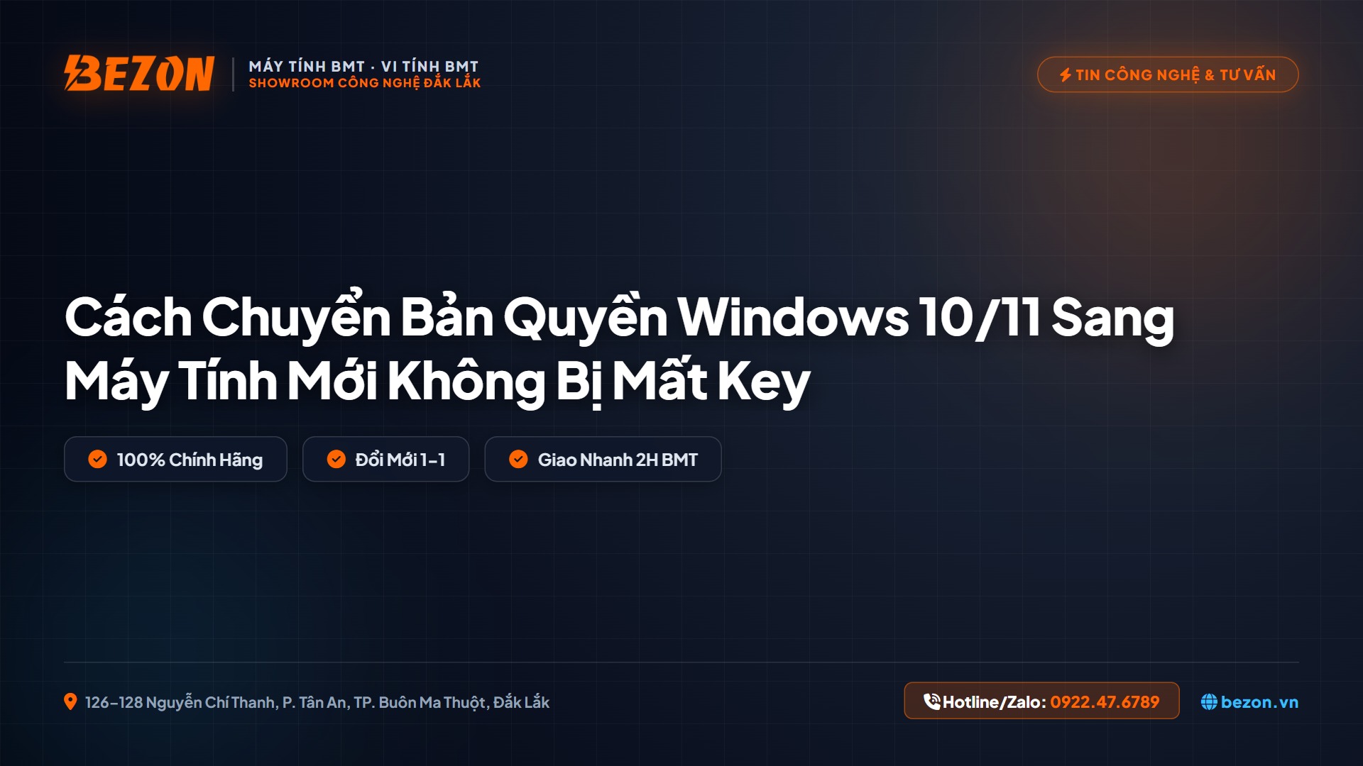 Cách Chuyển Bản Quyền Windows 10/11 Sang Máy Tính Mới Không Bị Mất Key