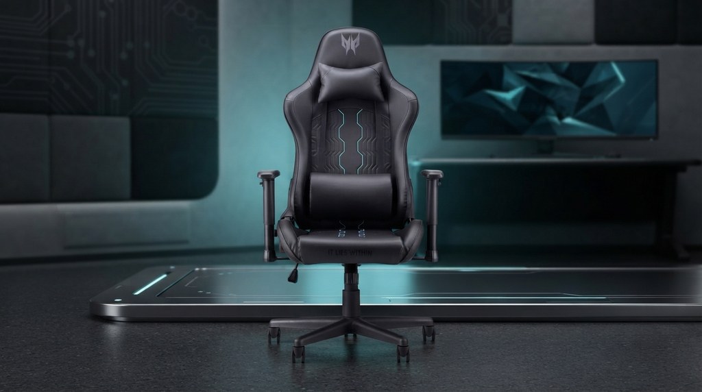 Ghế Gaming Predator Rift Go 331 (PGC331) | Da PVC, Tay 2D, Ngả 90°-160°, Đen