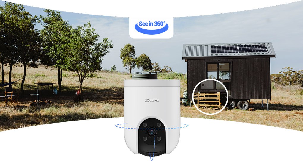 Camera 360° kết hợp phân giải 2K, giản thiểu điểm mù