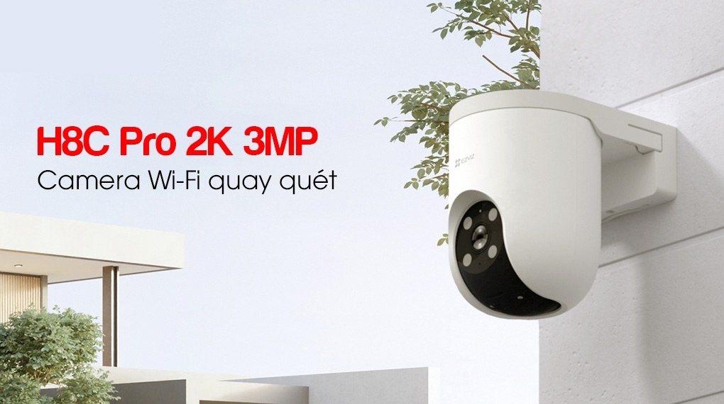 Bán camera IP Wifi quay quét thông minh EZVIZ H8C Pro 2K 3MP giá rẻ