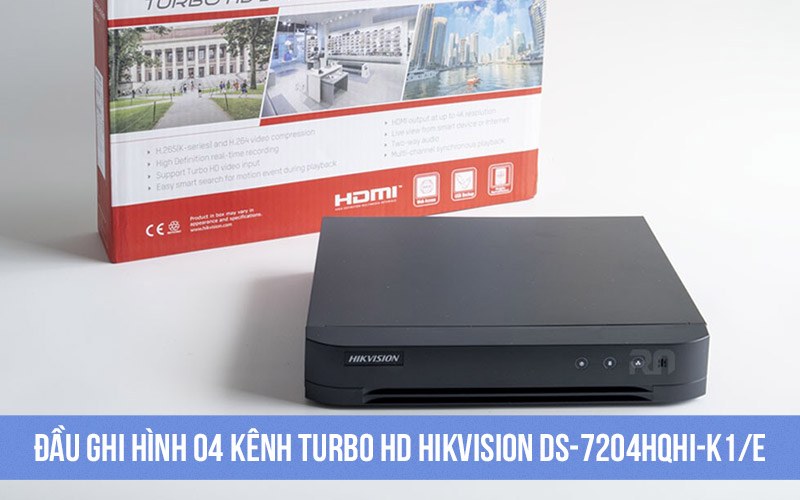 Đầu ghi hình 04 kênh Turbo HD Hikvision DS-7204HQHI-K1/E